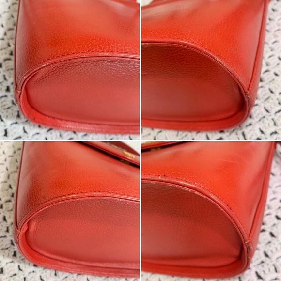 MCM Red Shoulder/Crossbody Bag Authentic - Picture 7 of 8